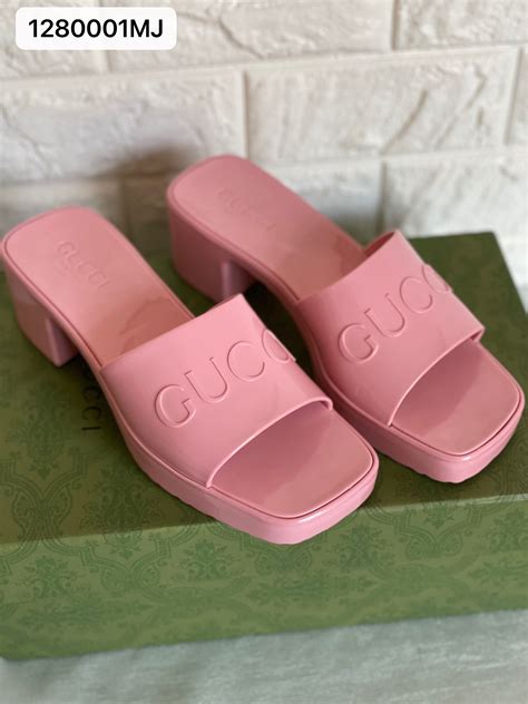 gucci shoes platform sandals|Gucci platform jelly sandals.